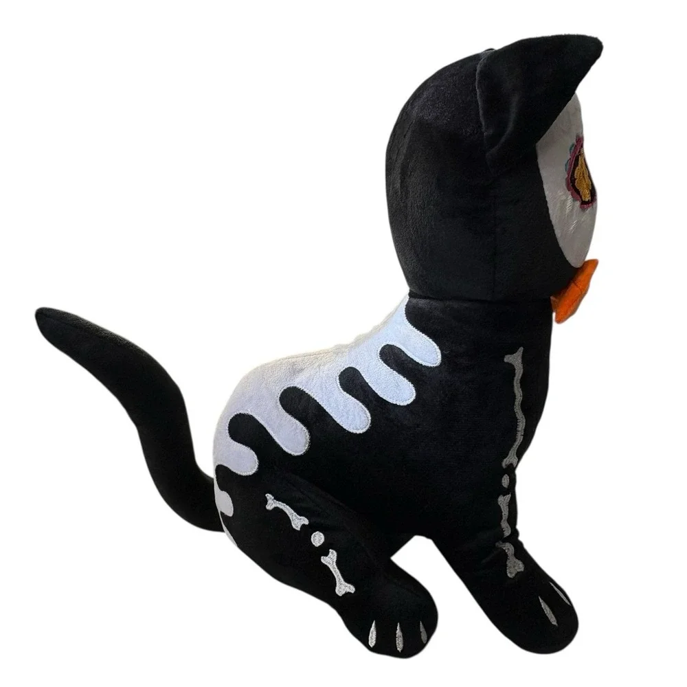 Day of The Dead‎ Halloween Black Cat Plush Sugar Skull Animal NWT by Ashland 15